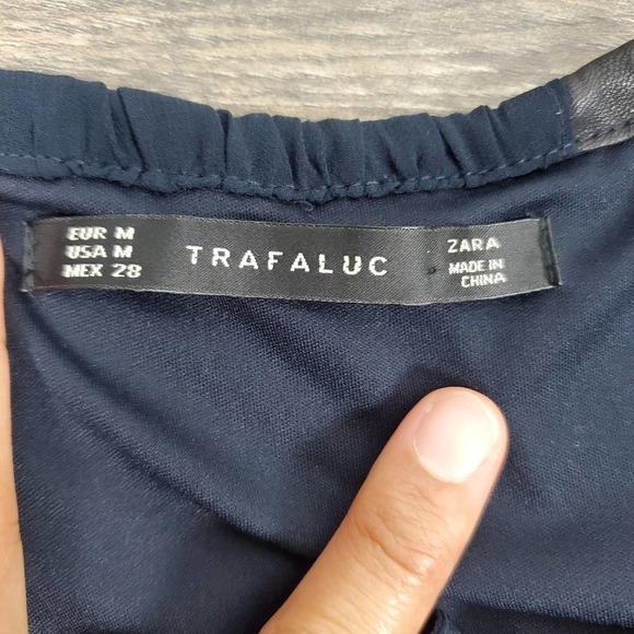 Zara Trafaluc Halter Tie Waist Mini Dress Women’s Size M Minimalist Grunge Chic - Picture 10 of 10